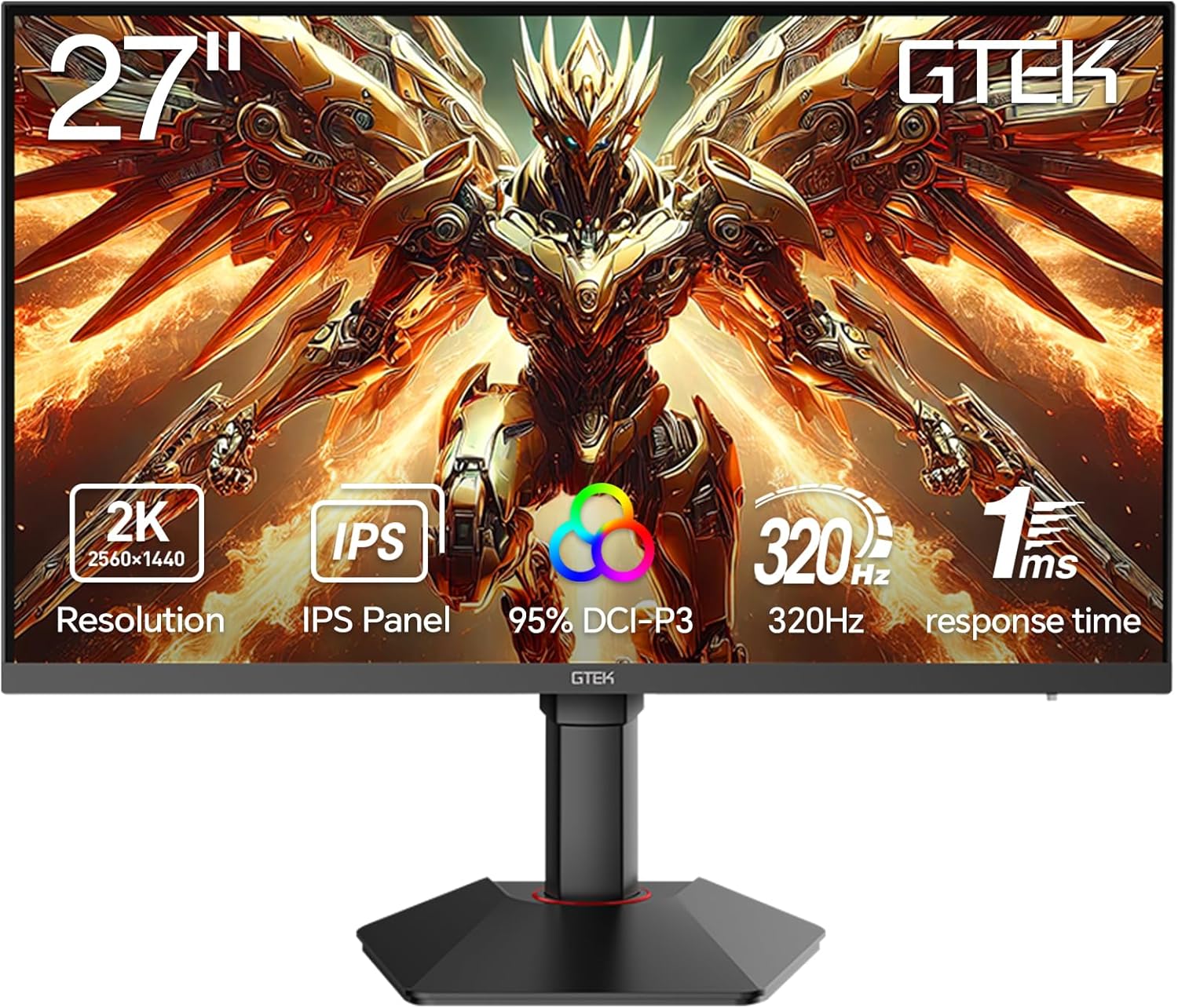 GTEK Q2732P 27 in 320Hz QHD Gaming Monitor