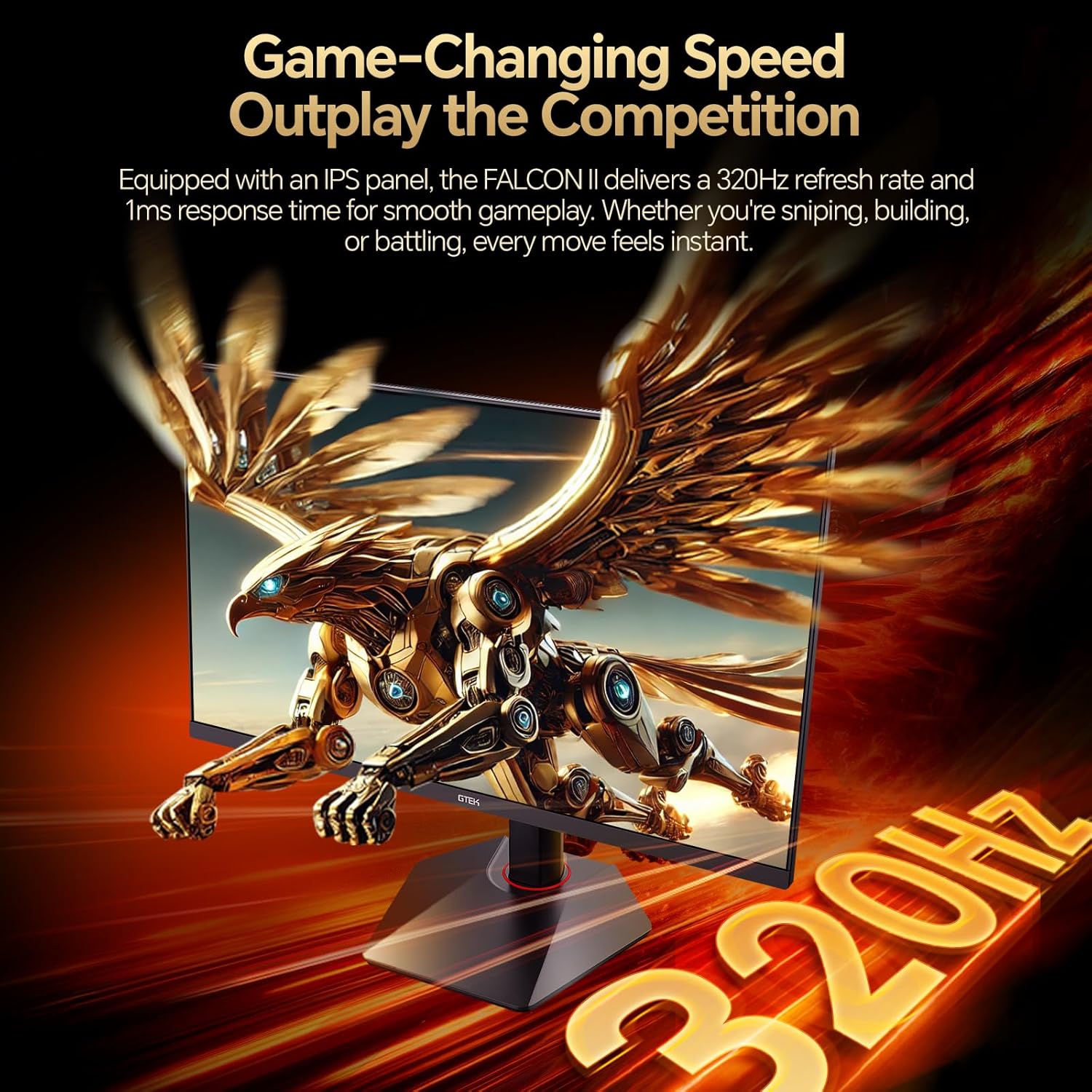 GTEK Q2732P 27 in 320Hz QHD Gaming Monitor